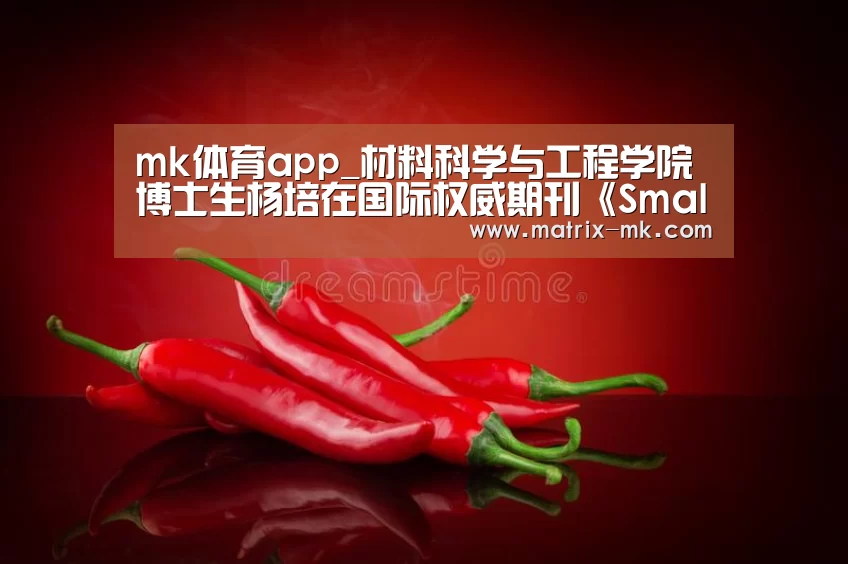 mk体育app_材料科学与工程学院博士生杨培在国际权威期刊《Small》上发表学术论文(图4) mk体育下载