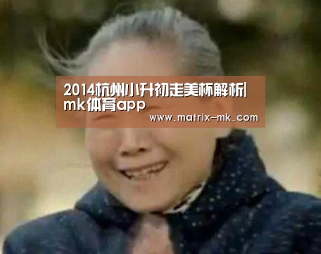 2014杭州小升初走美杯解析|mk体育app(图3) mk体育在线