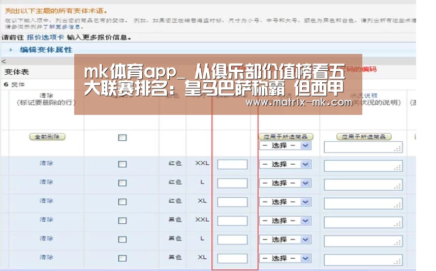 mk体育app_
从俱乐部价值榜看五大联赛排名:皇马巴萨称霸 但西甲只能排第2(图3) mk体育